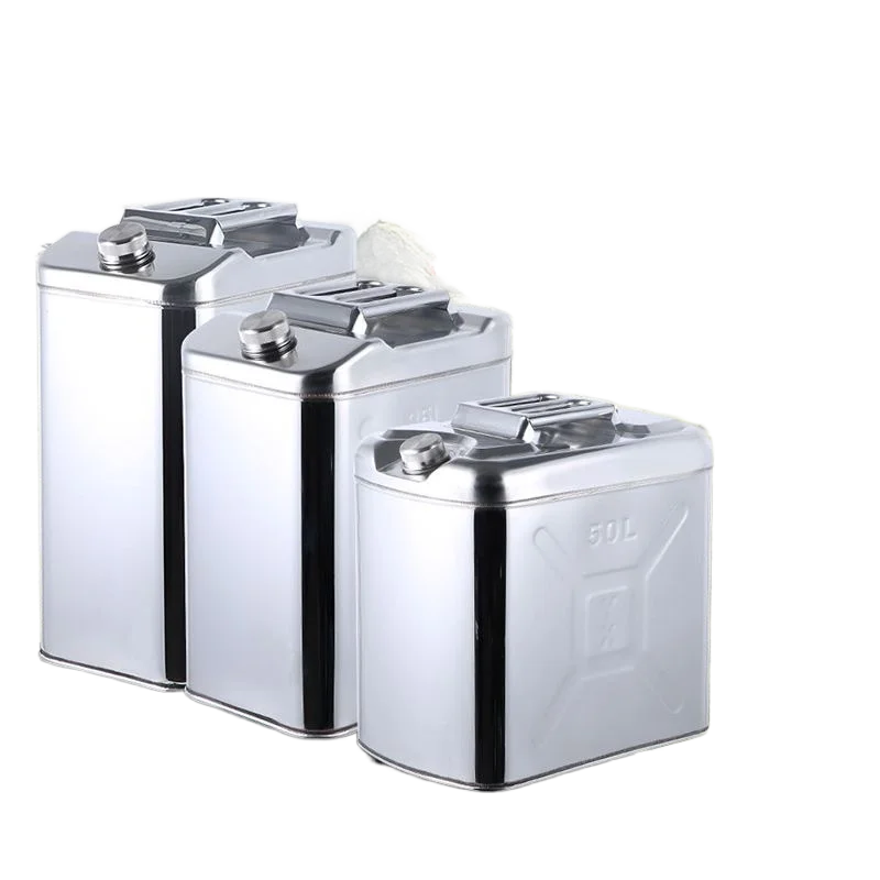 

304 stainless steel thickened vertical built-in oil pipe 10-20L car motorcycle truck home explosion-proof oil storage barrel