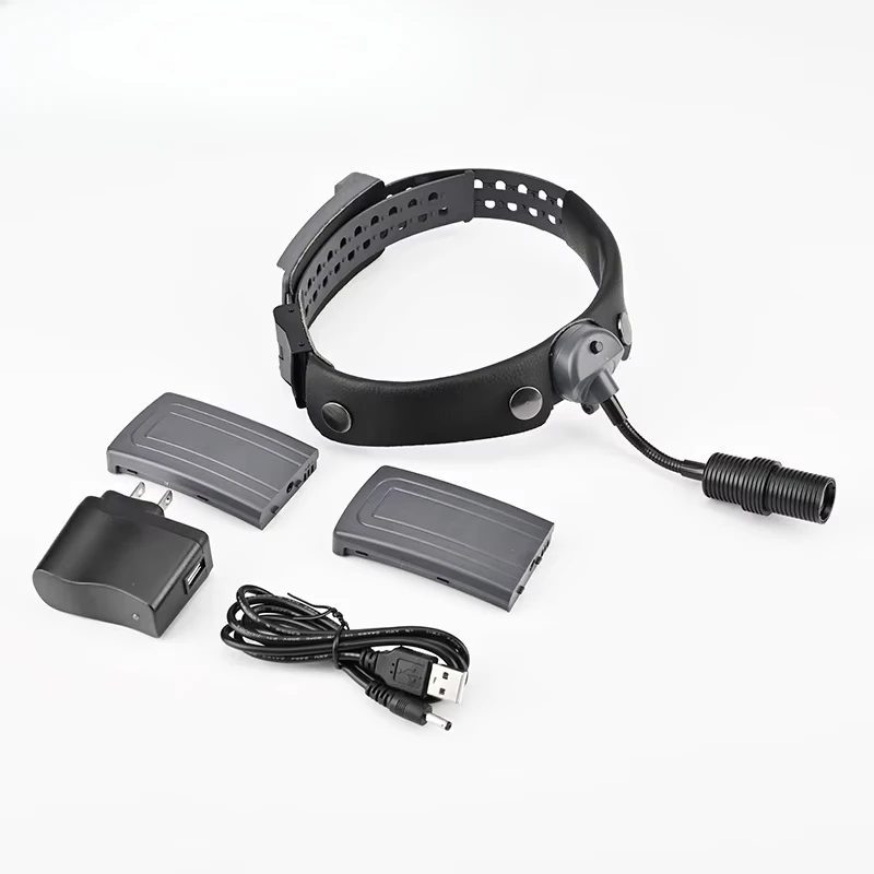 Linterna frontal LED médica de 8 W para cirugía y examen otorrinolaringólogo