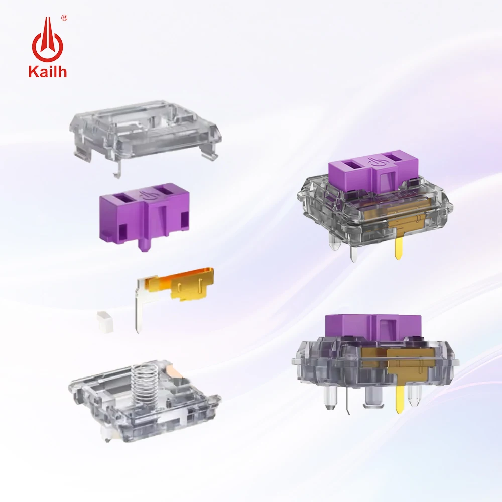 

Kailh low profile Switch Chocolate Keyboard Switch RGB SMD kailh Mechanical Keyboard Linear hand feeling 25g Purpz Switch