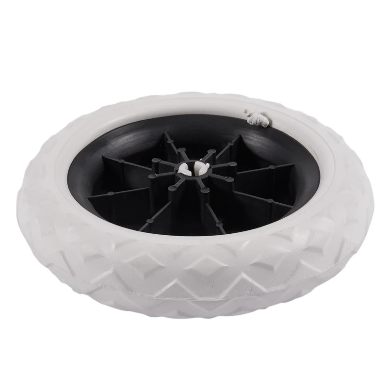 ¡Promoción! Carrito de compras de espuma con núcleo de plástico blanco y negro, ruedas de rueda de cartón, 2 unidades