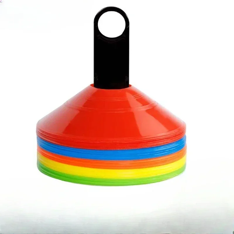 Outdoor Sport Track Space Marker, Football Training Disc Cones, Inline Skating Cross Speed Agility Safety Signal, 20pcs/lot Socc