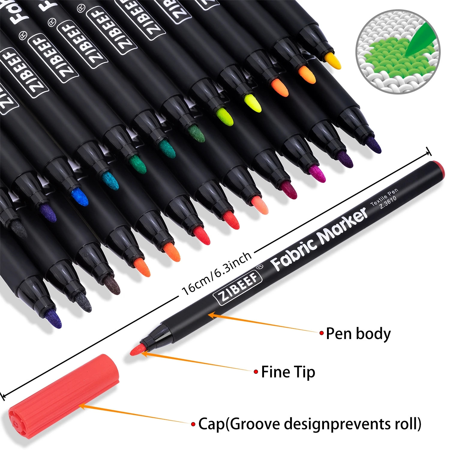 12/24 Renkli Kumaş Kalemleri - - Correction Pen Fine incelemesi ve fiyatı