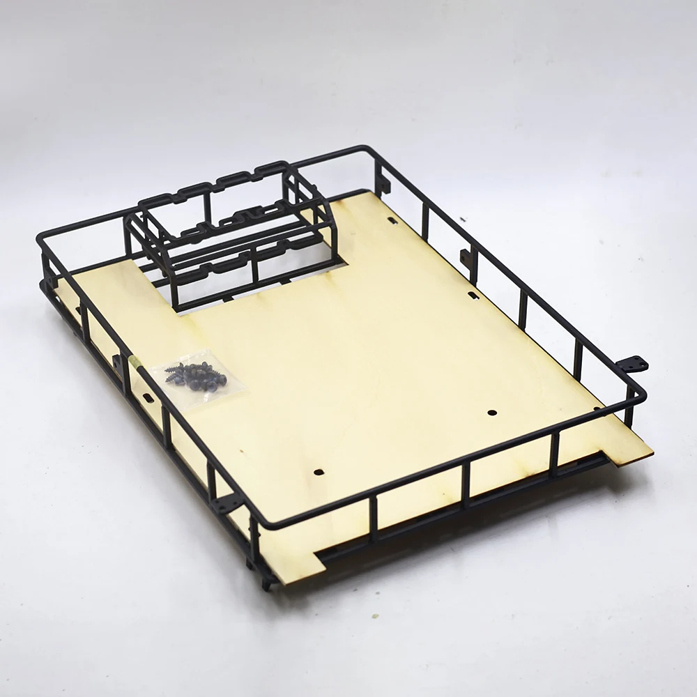 

313mm Wheelbase Metal Roof Pickup Luggage Rack for 1/10 RC Crawler Car D1RC RC4WD D90 Jingguan D110 Camel Cup Upgrade Parts