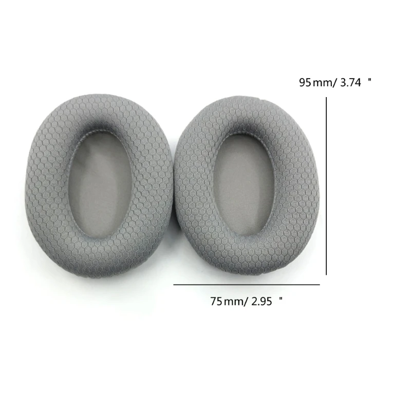Coussinets d'oreille pour casque OpusX, housse coussin en maille, protège-oreilles