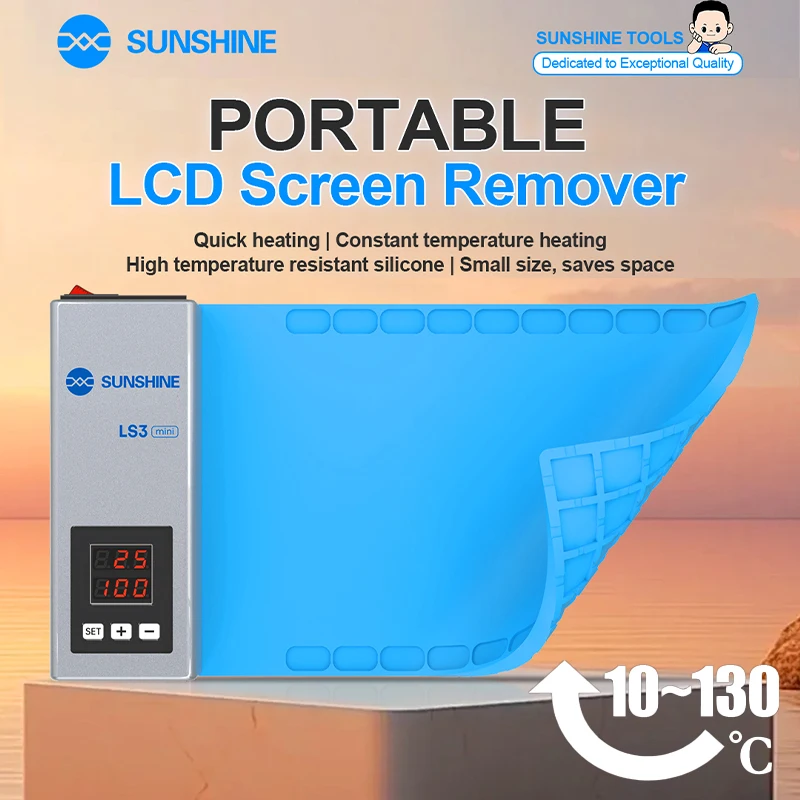 Sunshine LS3 Mini 10.5-inch LCD Screen Remover Heating Separator Pad for IPhone/Samsung/iPad Display Touch Screen Opening Tool