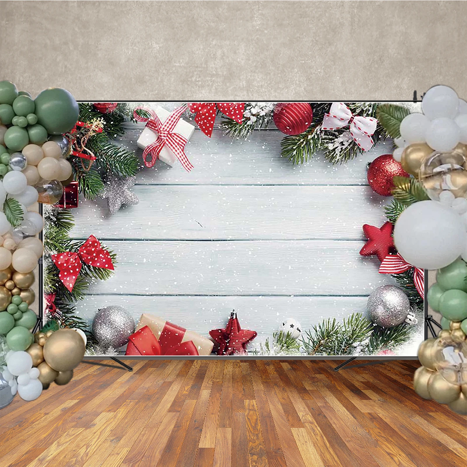MOON.QG Board Plank Christmas Backgrounds Product Shoot Wood Wooden Photography Backdrop Custom Photocall Photozone Birthday