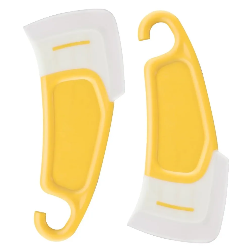 2 Pack Silicone Kitchen Scraper, Soft Cleaning Tool for Cookware, Stovetop, and Countertop, Food-Grade Silicone Scraper for Removing Grease and Stains