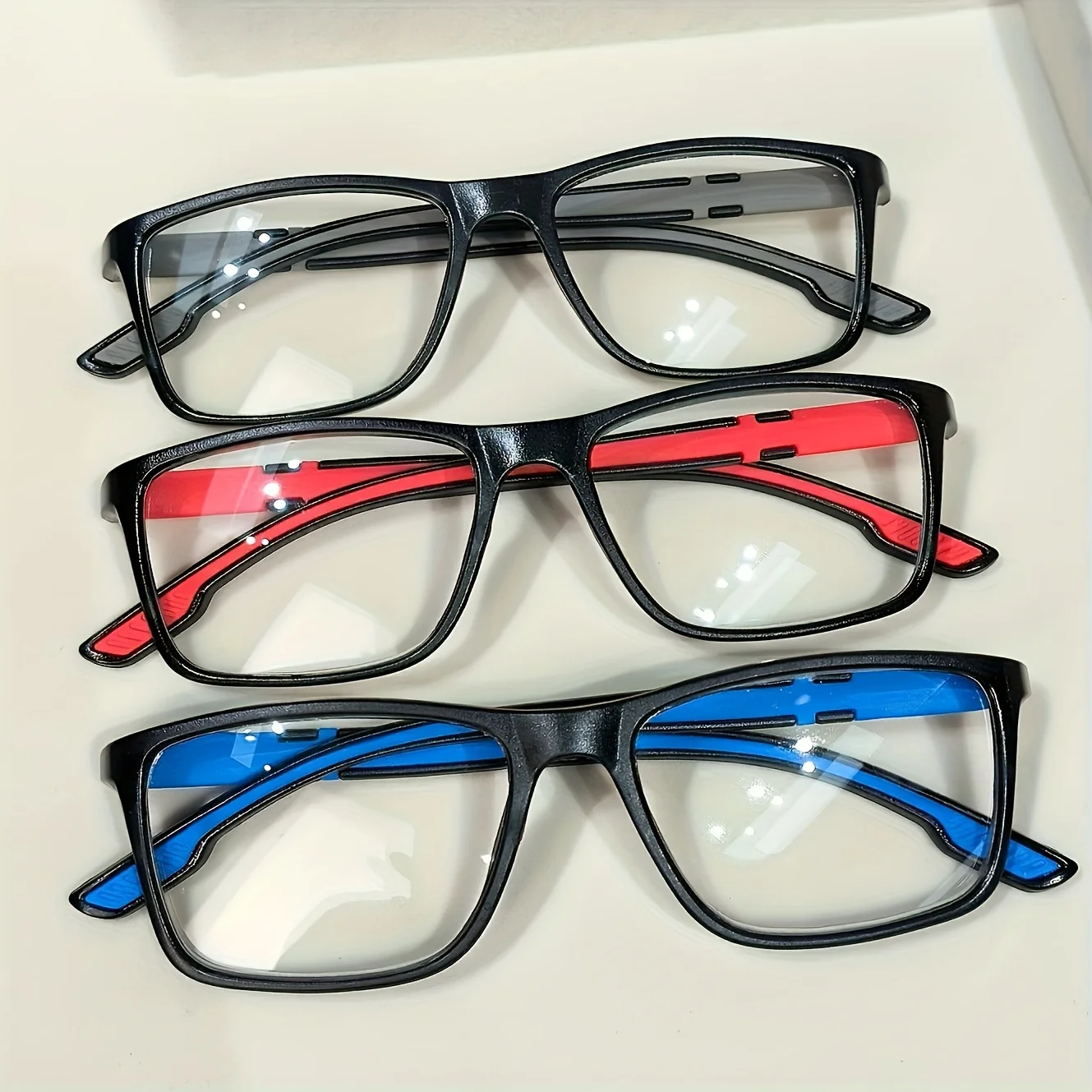 Lesebrille mit quadratischem Rahmen, blaues Licht blockierende Brille, bequeme Federscharniere, Unisex-Design, perfekt für Computerbenutzer – Detail 1