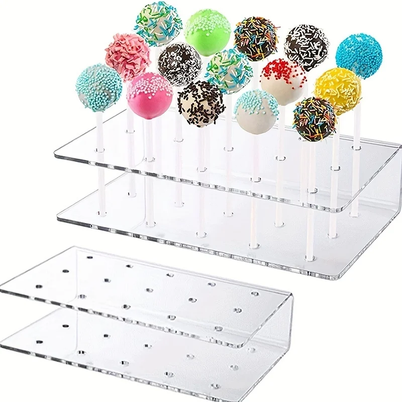 1pc Acrylic Transparent Candy Display Rack 15-hole Acrylic Lollipop Display Stand  For Weddings, Parties & Festivals