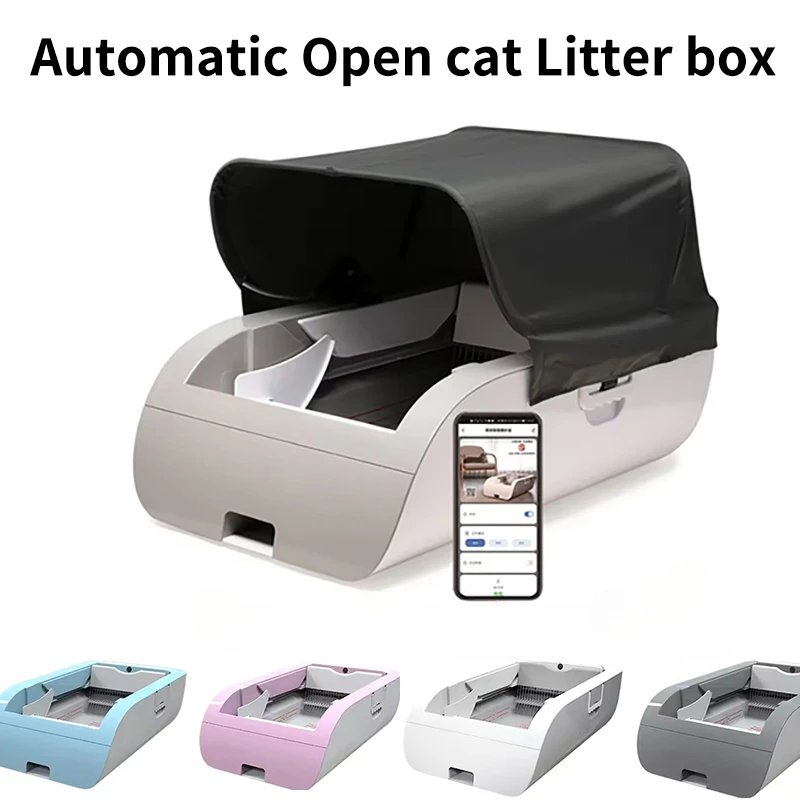 Large Automatic Cat Litter Box Self Cleaning Smart APP Control Health Management Infrared Sensing System Opened Intelligent 2024