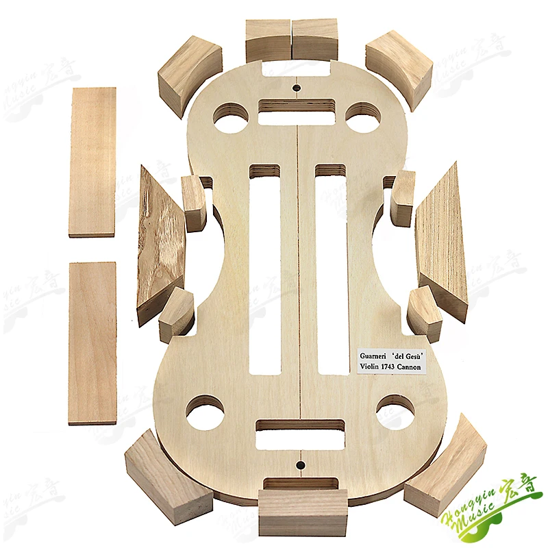 HUATOOL 1715 1716 1743 قالب قالب صنع الكمان داخل قالب Cremona Messiah ثقب الصوت برأس مدفع 4/4