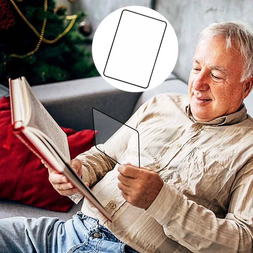 A5 pełna strona duża arkusz lupa 3X szkło powiększające powiększenie stron książek ultracienka lupa do czytania małych wydruków książek