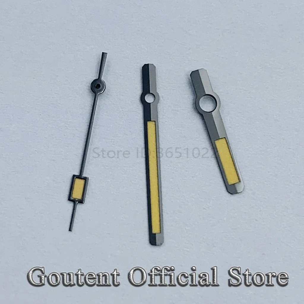 

Gouten Green Светящиеся черные стрелки часов подходят для механизма NH35 NH36