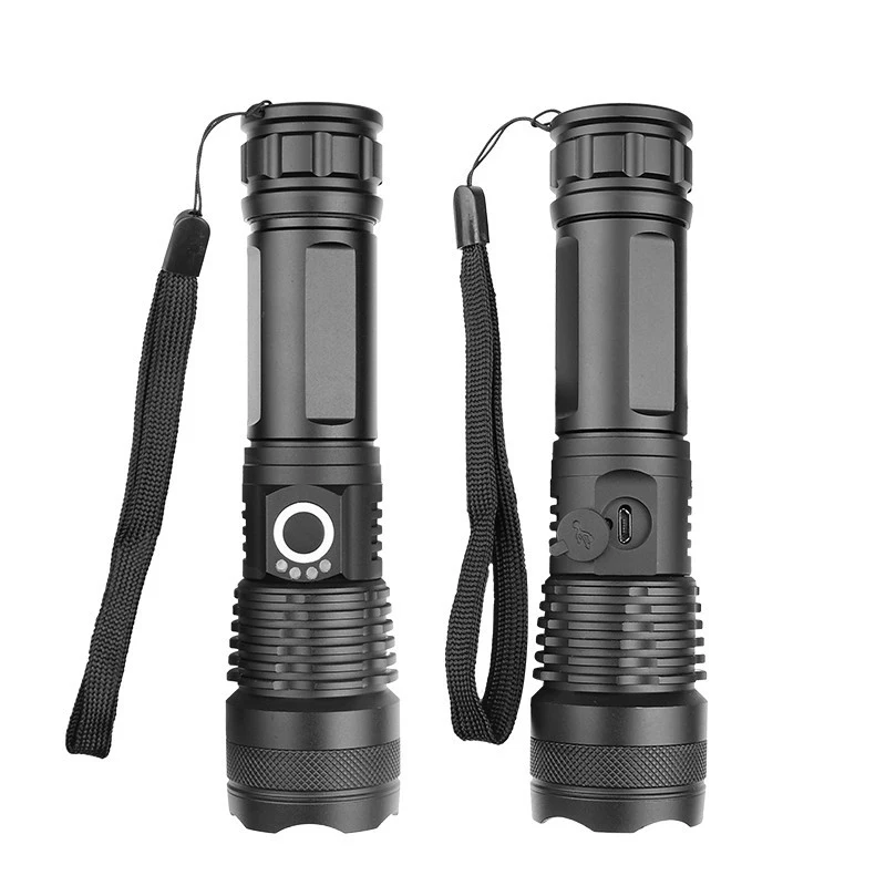 Strong Light LED flashlights 18650 26650 Zoom USB Charg lamp self defense supplies super endurance for Outdoor Fishing Camping