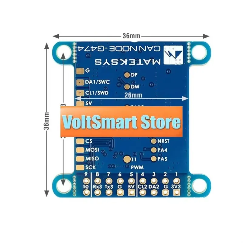 VoltSMatek AP Periph CAN Node G474 Module For FD 1Mbit To 5Mbit Communication Board