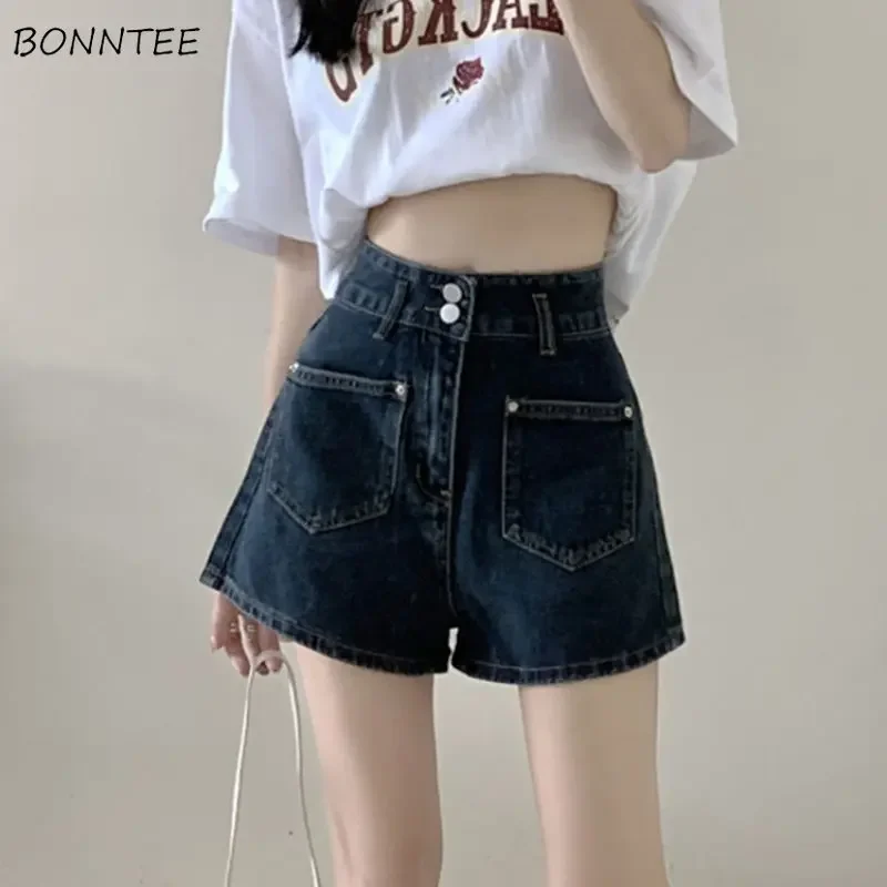 

Shorts Women S-5XL Casual Hotsweet Denim Summer Popular Minimalist Students High Waist Korean Style Loose Literary All-match Ins