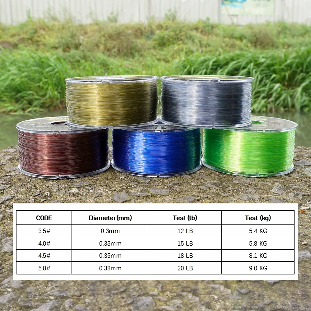 Hirisi 350m Super mocna żyłka wędkarska 12LB-20LB Japonia Monofilament Nylon Żyłka karpiowa Akcesoria wędkarskie — zdjęcie 4