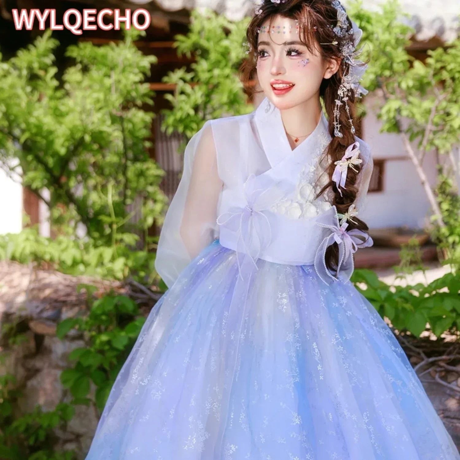 

Korean Hanbok Dress Modernized Hanbok Ancient Traditional Costume Women Palace Korea Wedding Clothes Cosplay Halloween Hanbok