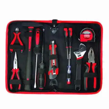 

hand tool kit High Quality 12-piece Household Hand Tool Kit with Zipper Bag