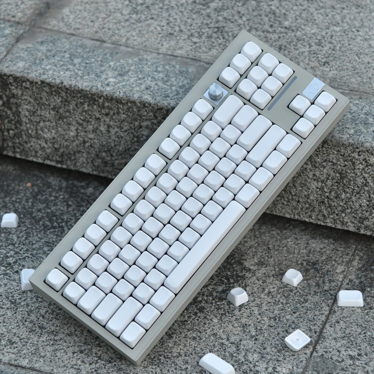 152-Key Unengraved Keycaps Simple White Complete Set Of Keyboard Keycaps PBT Cherry /Mda/Soa Highly Pure White Keycaps