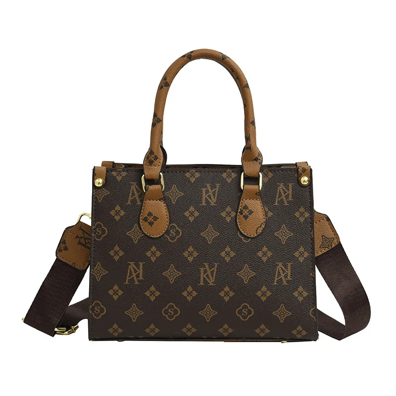 حقيبة يد أنيقة للسيدات حقيبة كروس مطبوعة كلاسيكية للنساء حقيبة يد فاخرة من مادة الجلد للسفر