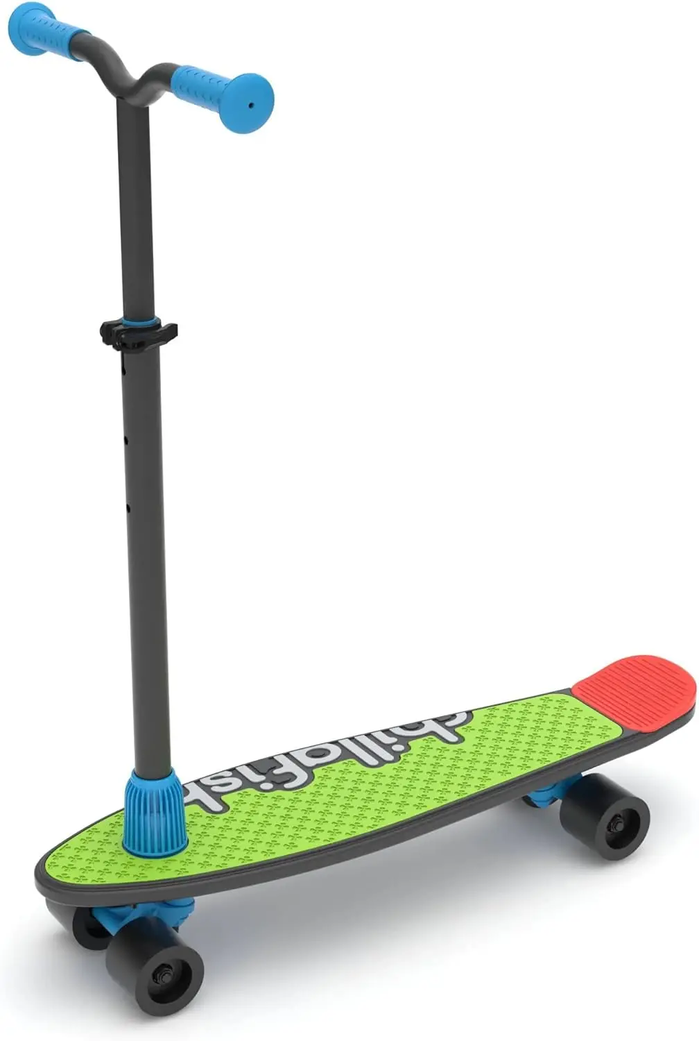 Skatieskootie Customizable Training Skateboard and LeantoSteer Scooter with Detachable Stability Handlebar Ages 3+