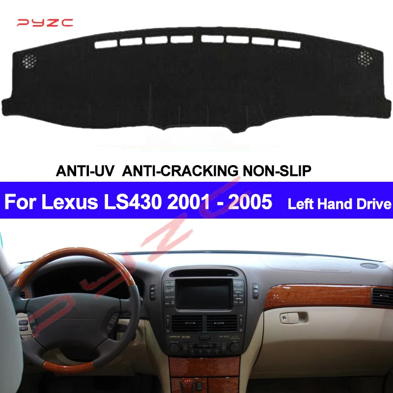 Car Dashboard Cover For Lexus LS430 2002 2003 2004 2005 Dashboard Mat Pad Carpet Dashmat Sun Shade Pad Automobile Car Styling