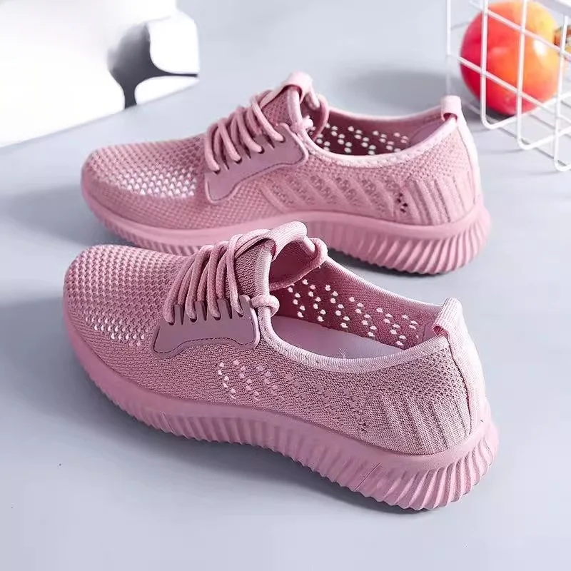 

2025 Summer New Sport Casual Women's Me oes Anti-slip Breathable Hollow-out Beijing Old-sle Comfortable Slip-ons