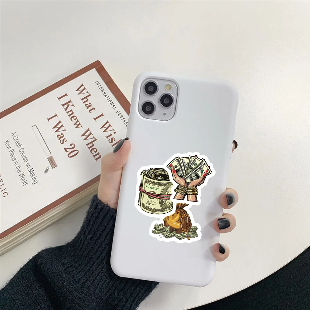 10/30/50PCS Fun Money World Creative Sticker DIY Phone Laptop Luggage Skateboard Graffiti Decals Fun for Kid
