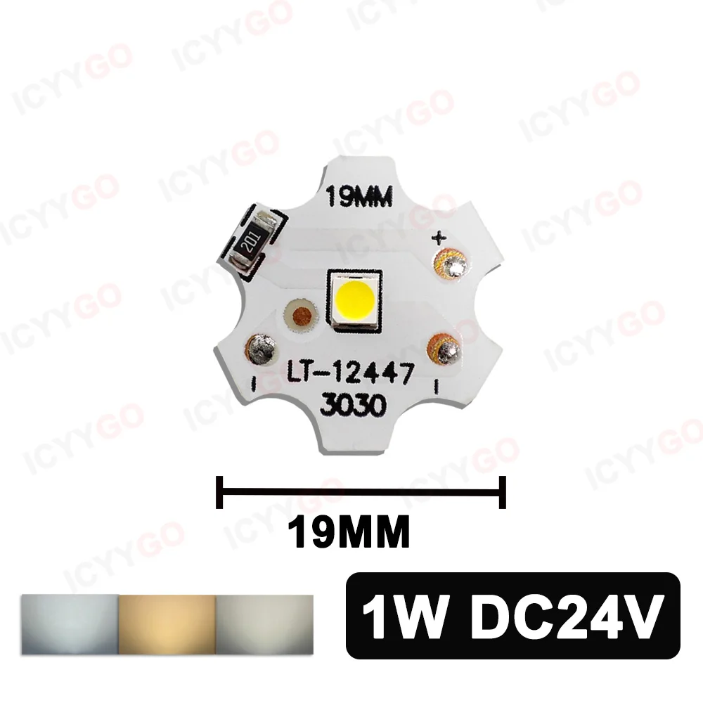 10PCS 1W 3W 5W 7W 9W LED DC12V DC24V SMD5730 2835 Lamp Bead Lamp Board Bulb DIY Round Change Light Source White Warm Light