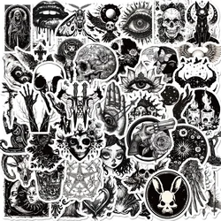 10/30/50PCS Gothic Skull Eyes Sticky PVC Sticker Aesthetic DIY Decoration Scrapbooking Hand Accounting Supplies