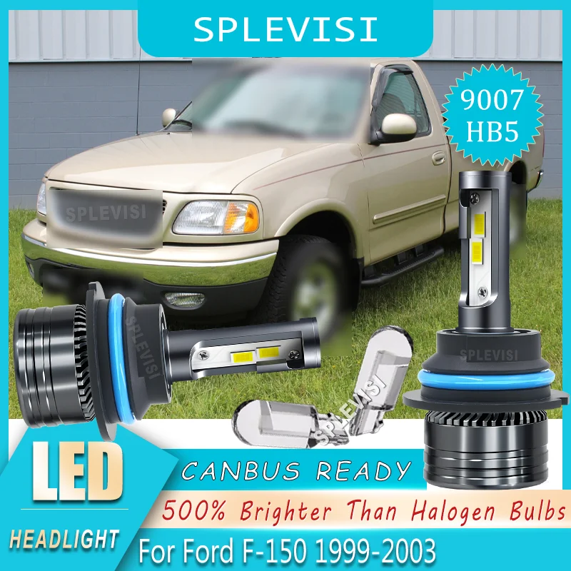 

Улучшенное дорожное покрытие, водонепроницаемая на большие расстояния, IP67 9007, светодиодная фара для Ford F-150 1999 2000 2001 2002 2003