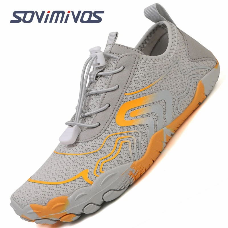 

SOVIMIVOS Barefoot Shoes Women Sneakers Flexible Ladies Casual Flats Unisex Aqua Shoes Soft Hiking Sports Running Shoe for Men