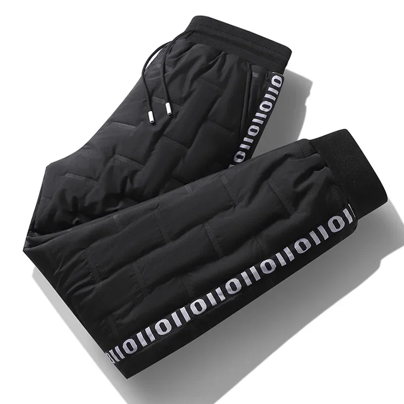 

Новые мягкие хлопковые брюки, свободные повседневные брюки больших размеров, мужская верхняя одежда, спортивные штаны, зимние классические модные брюки в полоску M-5XL