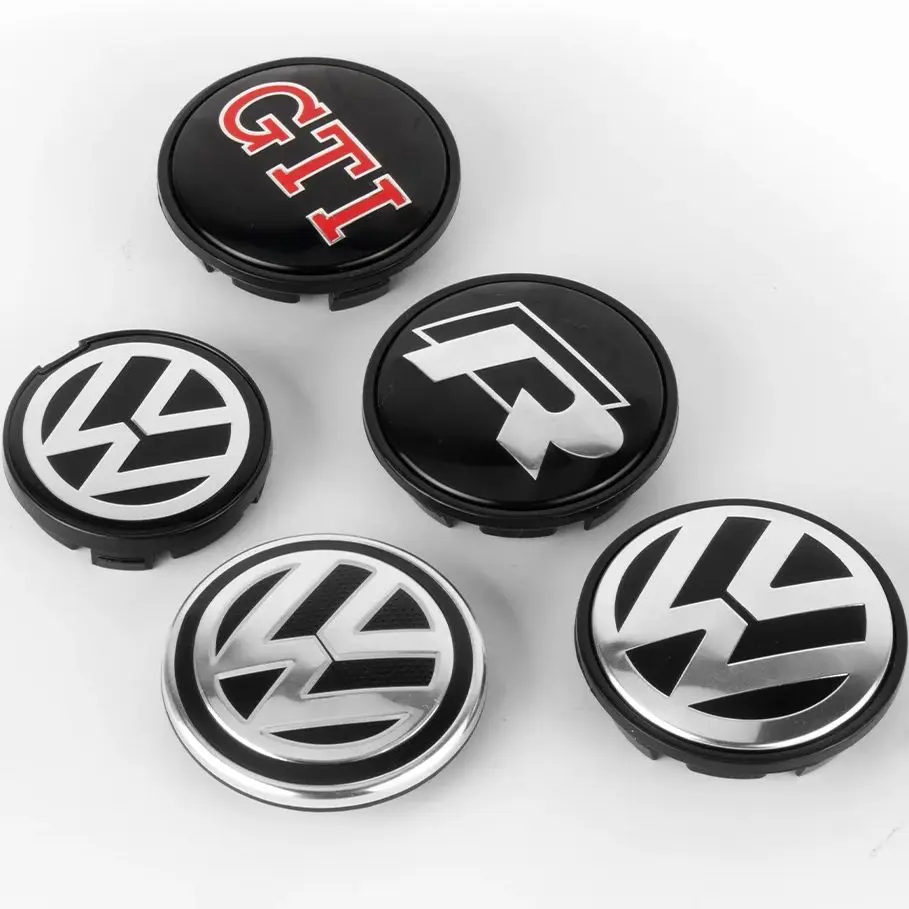 56/65/66MM Original Car Wheel Center Caps Hub Covers Badge Auto Accessorie For Volkswagen VW Golf R GTI Touareg Jetta CADDY GTD