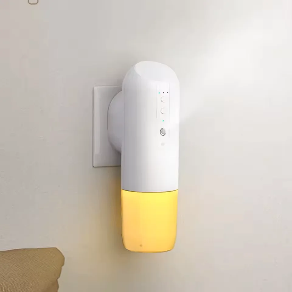 Plug-In Fragrance Diffuser Button Aroma Diffuser Wireless Bluetooth APP Scent Machine 150mL Air Freshener Smell for Home Wall