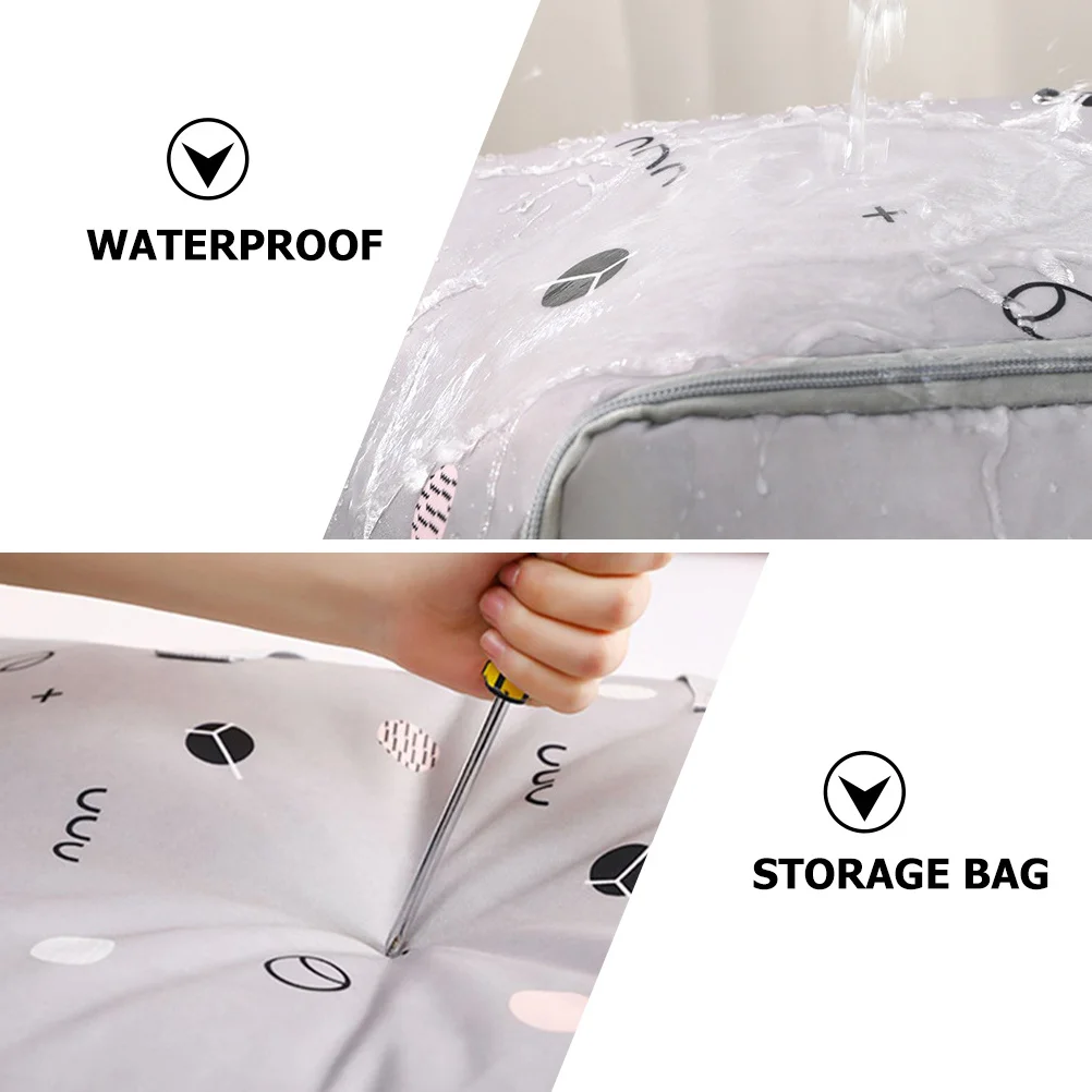 

3Pcs Large Capacity Quilt Storage Bag Oxford Cloth Clothes Organizer Bedding Pouch Household Storage Solution Bedding Bag