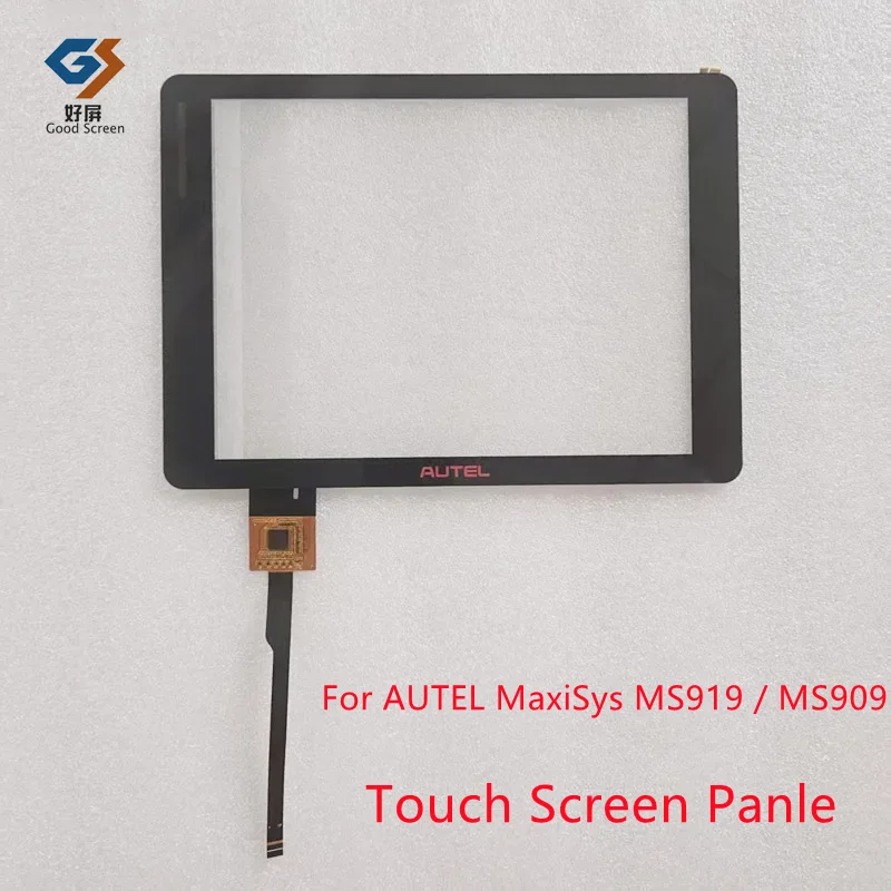 Black With Frame Touch Screen For AUTEL MaxiSys MS919 / MS909 Digitizer Sensor Replacement Parts