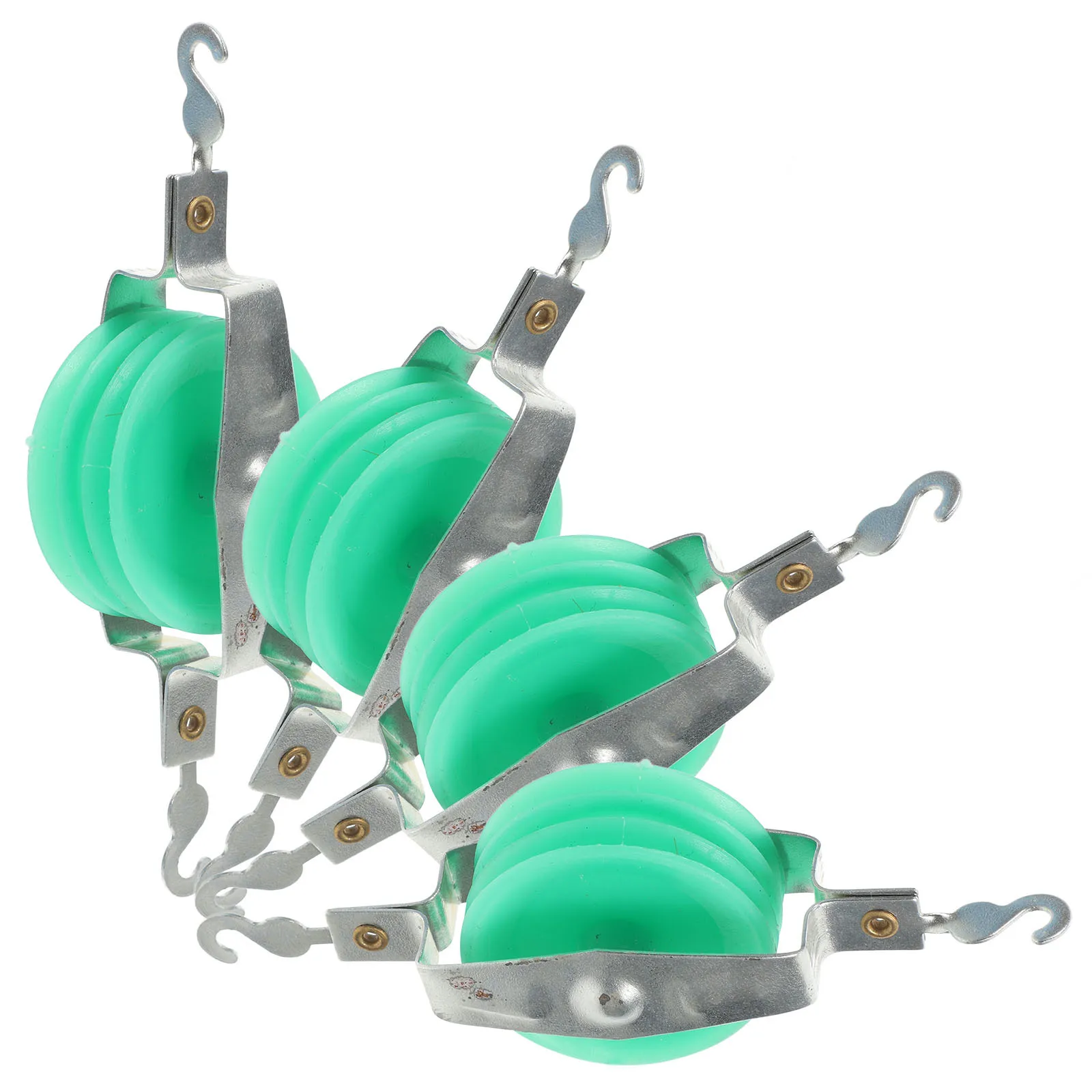 

4Pcs Mechanics Classroom Kit Twosingle Twodouble Pulley Block Set 4 Inch Physics Lab Equipment Single Pulley Block