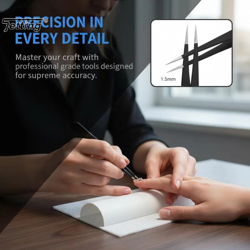 10pcs Stainless Steel Precision Antistatic Electrostatic Tweezers Set Professional Electronic Maintenance Tools