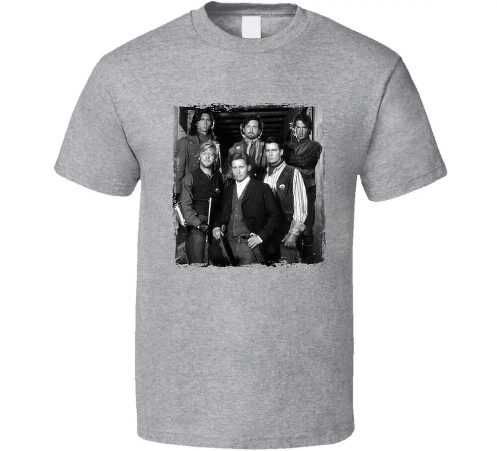 

Young Guns 80s Western Cast Photo Movie Fan T Shirt