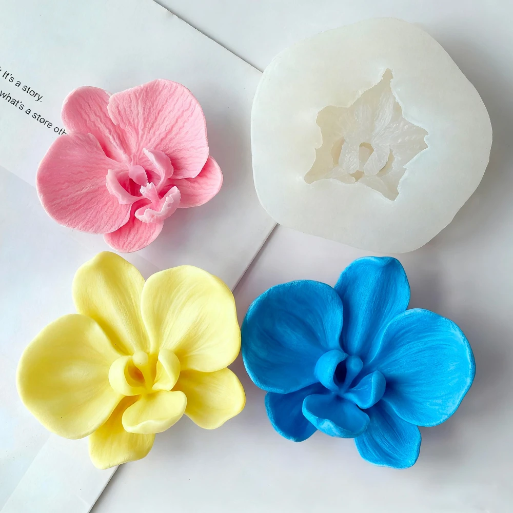 Orchid Phalaenopsis - Phalaenopsis Orchid Flower-Shaped Candle Silicone Mold
