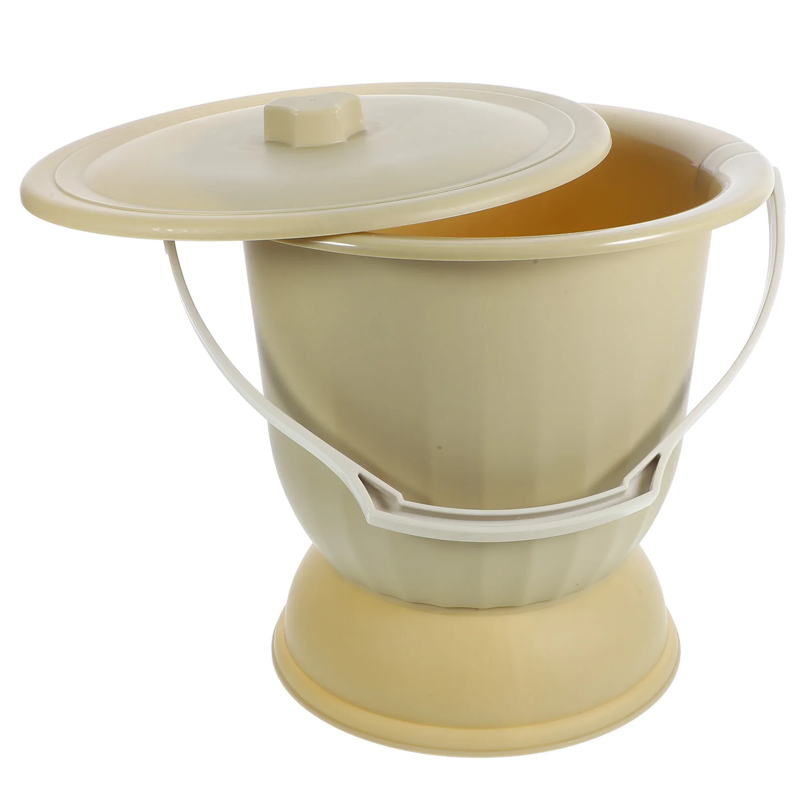 المبصقة البلاستيكية المحمولة مع غطاء دلو البول للبالغين المسنين المعوقين الحوامل السفر وعاء غرفة مريحة