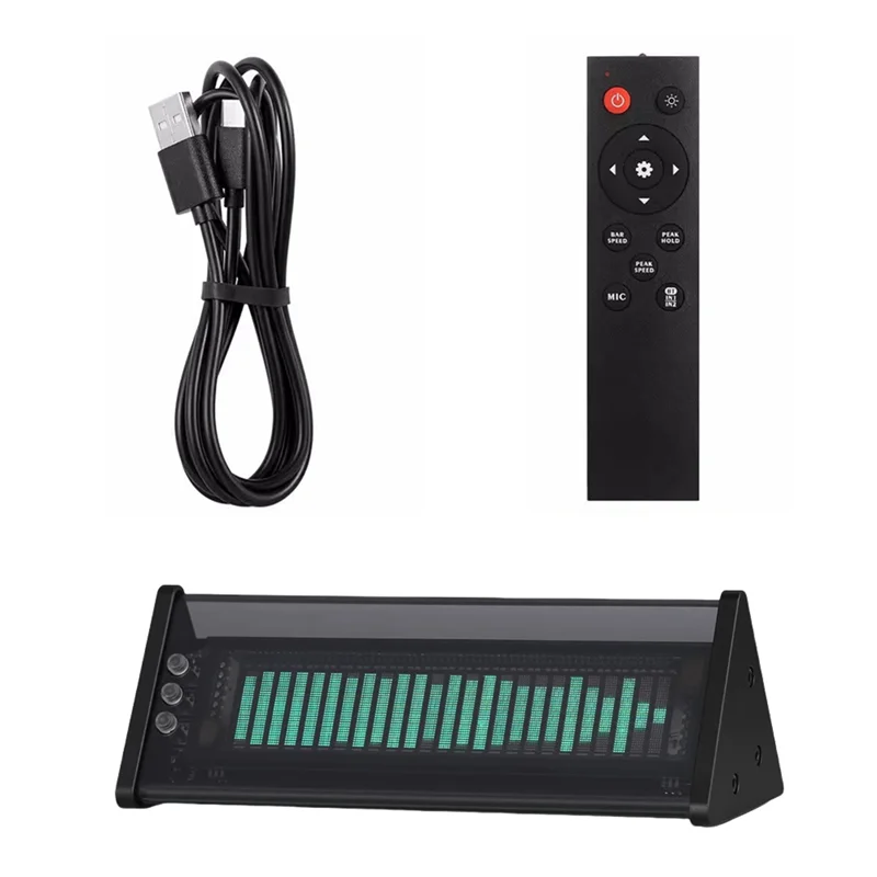 A69Z Desain Retro VFD Tampilan Spektrum Musik Layar Pengukur Tingkat Suara Pengalih Audio Bluetooth 5.0 Jam Desktop Remote Control