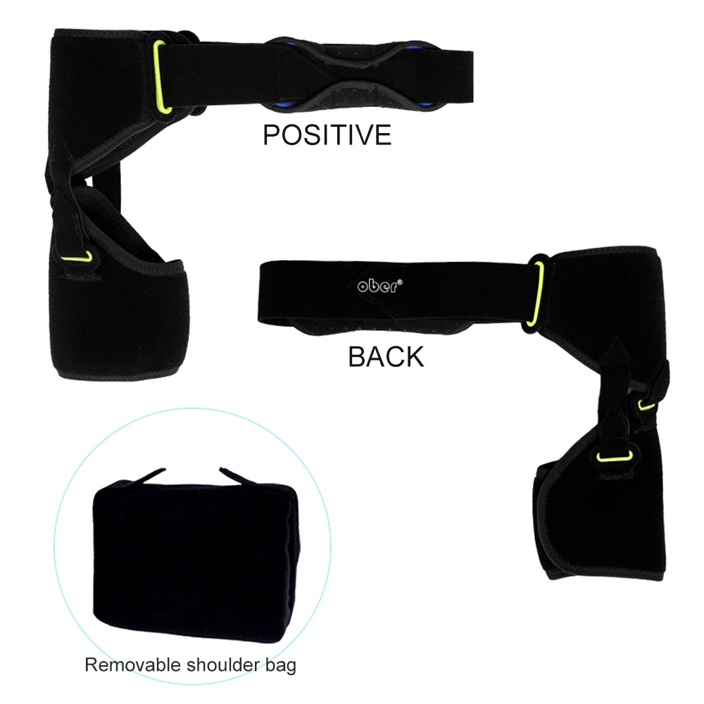 1Pcs Recovery Shoulder Stability Support Brace, Adjustable Compression Support Sleeve Wrap for AC Joint Pain Relief Men Women