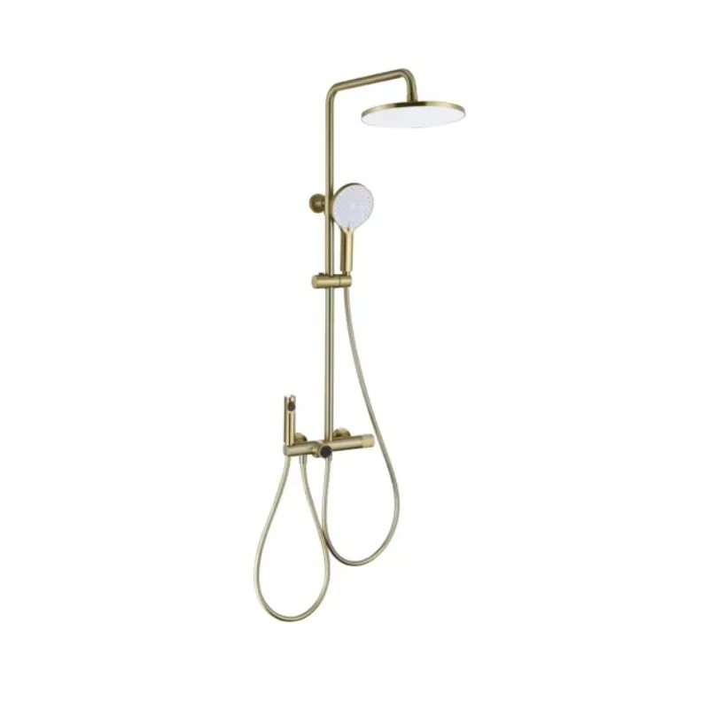 Luxury 10-Inch Large Rain Shower System Hot Sale Waterfall 4-Way Ceramic Valve Core Hot and Cold Bathroom Shower Set