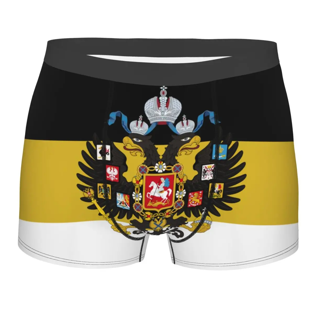 

Russian Empire Flag Boxer Shorts Men 3D Printed Male Stretch Russia Proud Underwear Panties Briefs