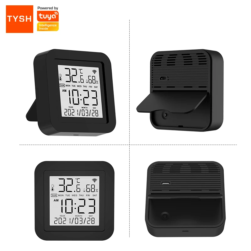 TYSH Tuya Smart Universal IR Remote With Temperature Humidity Sensor for Air Conditioner TV AC Works With Alexa Google Home