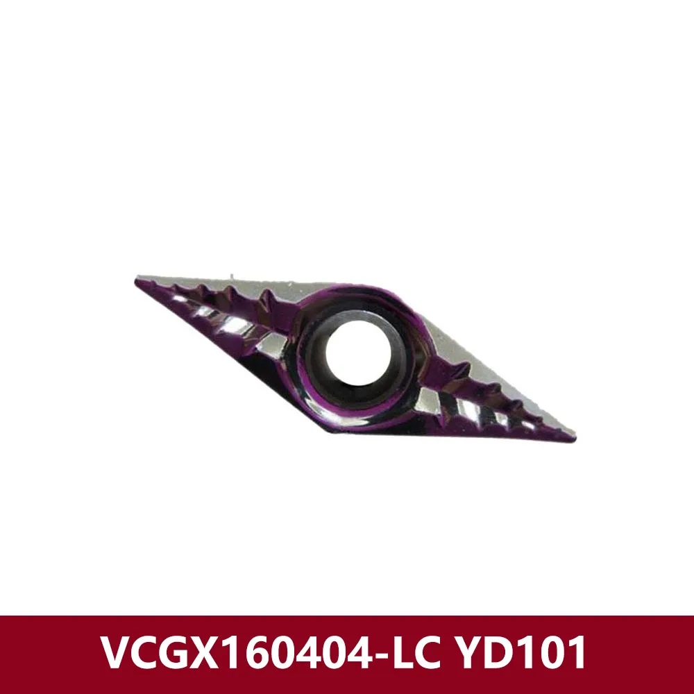 Original VCGX160408-LC YD101 CNC Lathe Tools VCGX 160408 LC Machine Carbide Inserts VCGX1604 VCGX16 Turning Tool VCGX332-LC Bar