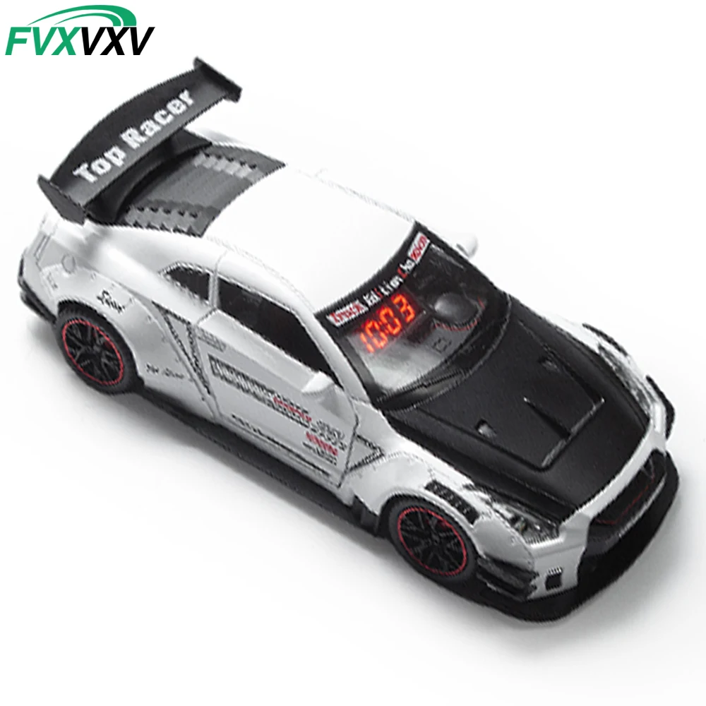 

1PCS Sports Hyper Car Alarm Clock Rechargeable Desk Clock, LED Time Display Hypercar Model with Remote Control, Simulation Engin